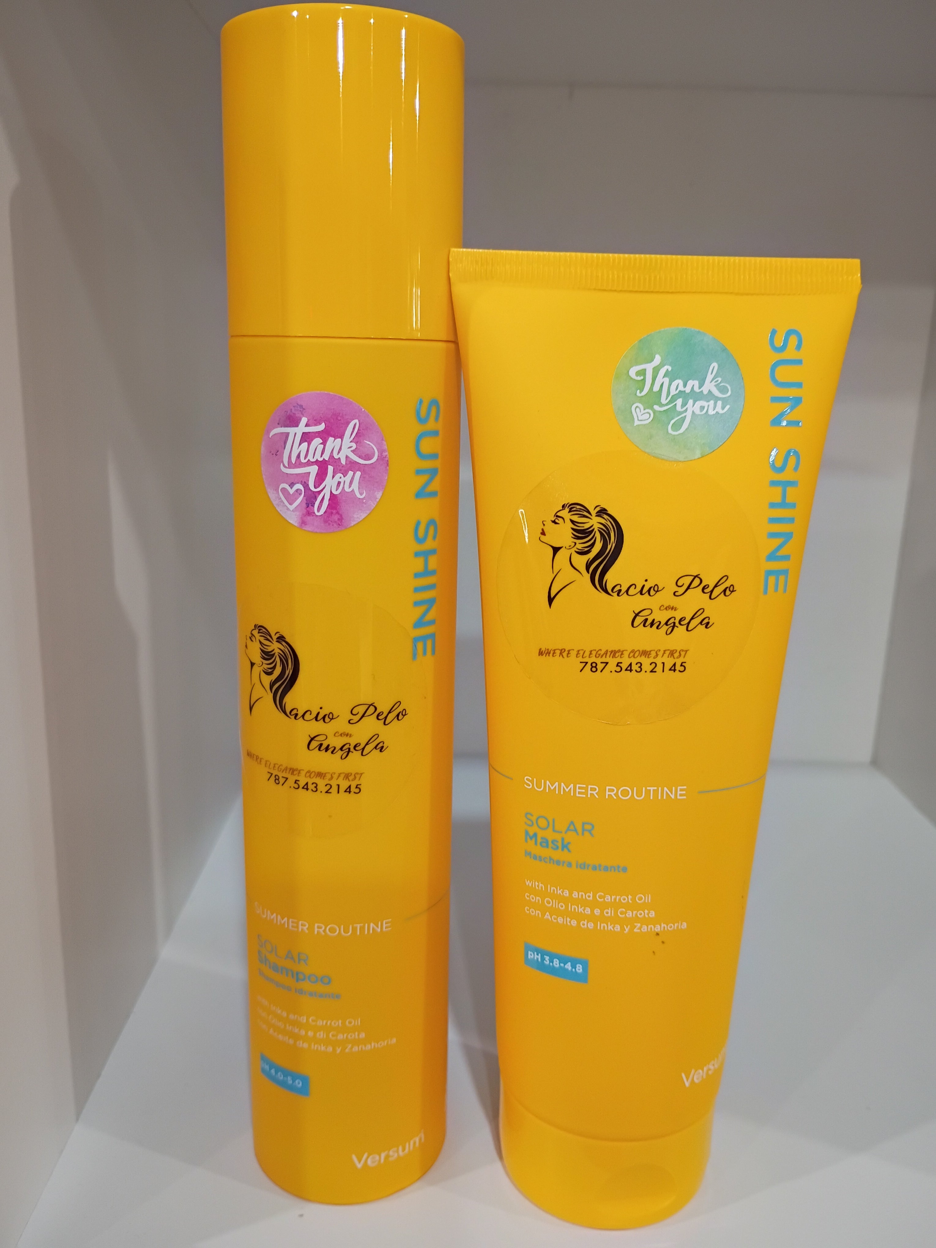 Solar Shampoo y Solar Mask